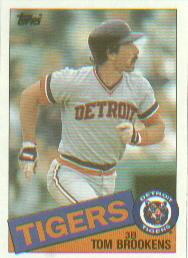1985 Topps Baseball Cards      512     Tom Brookens